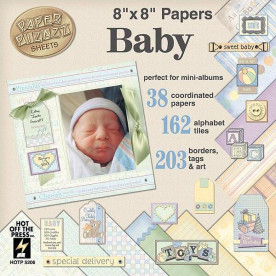 Набор бумаги и украшений Baby 38 листов 20х20 см от HOTP