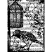 Резиновый штамп Bird Song 6х9 см, Tim Holtz
