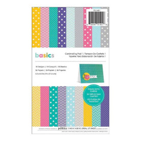 Набір заготовок для листівок Bright Basics Paper 18 аркушів 14х21,6 см від American Crafts