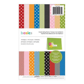 Набір заготовок для листівок Basics Primaries 18 аркушів 14х21,6 см від American Crafts