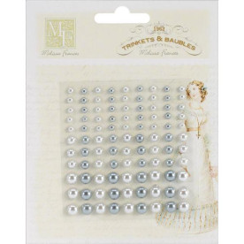 Набір половинок перлин Pewter Pearl Embellishments,  Melissa Frances