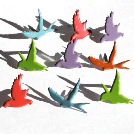 Набір брадс Flying Bird Fall від компанії Eyelet Outlet, 12 шт