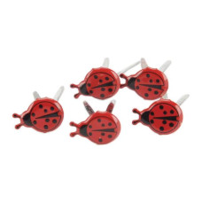 Набір брадс Mini Ladybug від компанії Eyelet Outlet, 12 шт