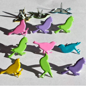 Набор брадсов Sitting Bird Bright от компании Eyelet Outlet, 12 шт