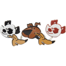 Набор брадсов Dog от компании Eyelet Outlet, 12 шт