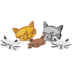 Набір брадс Cat від компанії Eyelet Outlet, 12 шт