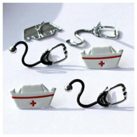 Набор брадсов Nurse от компании Eyelet Outlet, 12 шт