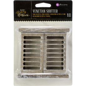 Деревянное украшение окно со ставнями Venetian Shutters 10х10 см, Prima