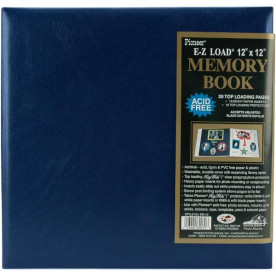 Альбом для скрапбукінгу Leatherette Postbound Album - Navy 30x30 см від Pioneer