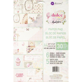 Набор двусторонней скрапбумаги А4 Dulce, 6 листов, Prima