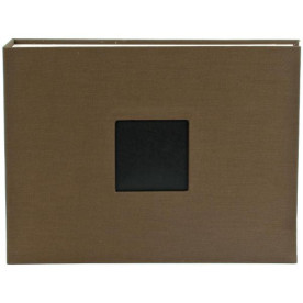 Альбом тканевый Cloth D-Ring Album для скрапбукинга - Chestnut 20х20 см от American Crafts