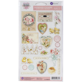Набор чипбордов-стикеров, Magic Love, 44 шт, Prima