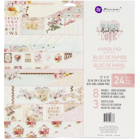 Набор скрапбумаги, Magic Love, 8 листов, 30х30 см, Prima