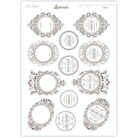 Набір вирубування "День закоханих" в сірих тонах, 30х21 см від Lesia Zgharda