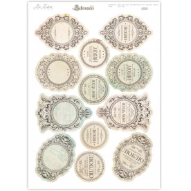 Набор высечек "День влюбленных" в бежевых тонах, 30х21 см от Lesia Zgharda