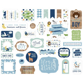 Набор высечек для скрапбукинга Baby Boy - Icons - Ephemera, 33 шт., Echo Park