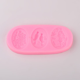 Силіконовий молд, Пара птахів, 48x108x11 мм