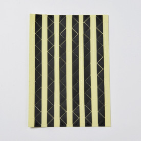 Уголки для фотографий, черный цвет, 147x103мм, размер уголка 12x15.5мм, ок. 102шт/лист