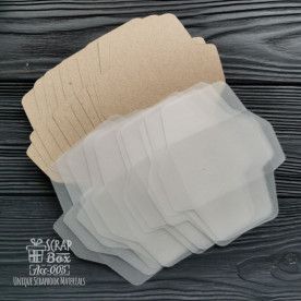 Заготовки для конвертов 20шт Acc-005 70x50 мм, Scrapbox