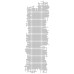 Прозрачный акриловый штамп Grid - Texture, 5.5x13.5 см, Kaisercraft