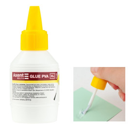 Клей ПВА с кисточкой Axent Standard 50 мл