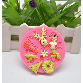 Силіконовий молд, Новорічні декорації, 85x11 мм