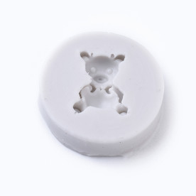 Молд силиконовый, Плюшевый мишка, 33x9,5 мм