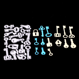 Набор ножей для вырезания Ключики, 5.1х8.6 см