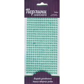 Жемчужины самоклеящиеся, бирюзовые, 5мм, 375шт, Rosa Talent