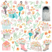 Лист з картинками для вирізання Scent of spring 30,5х30,5 см, Фабрика Декору