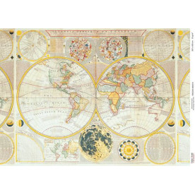 Декупажна карта #000214, 29,7x42 см, Фабрика Декору