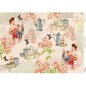 Декупажная карта #000610, 29,7x42 см, Фабрика Декора