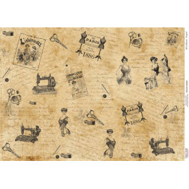 Декупажна карта #00064, 29,7x42 см, Фабрика Декору