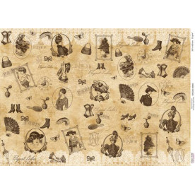 Декупажная карта #00065, 29,7x42 см, Фабрика Декора