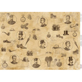 Декупажная карта #00066, 29,7x42 см, Фабрика Декора