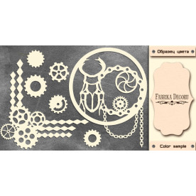 Набір чіпбордов "Механізми" # 481 Milk, Фабрика Декору