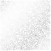Лист одностороннього паперу з фольгуванням Silver Poinsettia White 30,5х30,5 см