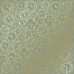 Лист одностороннього паперу з фольгуванням Golden Clocks Olive 30,5х30,5 см Фабрика Декора