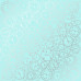 Лист односторонней бумаги с фольгированием Silver Clocks Turquoise 30,5х30,5 см