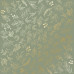 Лист бумаги с фольгированием Golden Branches Olive 30,5х30,5 см, Фабрика Декора