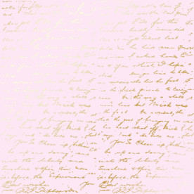 Аркуш паперу з фольгуванням Golden Text Light pink 30,5х30,5 см, Фабрика Декора