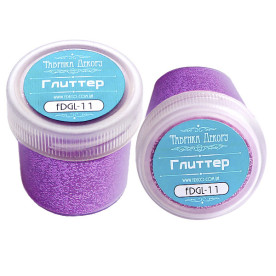 Гліттер Ліловий 20 мл, Фабрика Декору