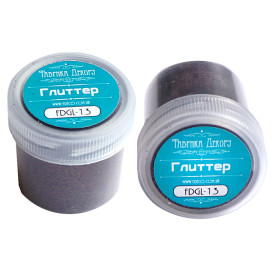 Гліттер Коричневий 20 мл, Фабрика Декору