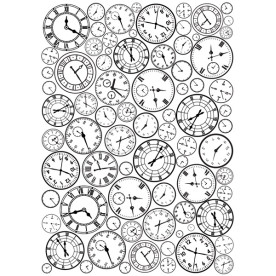 Оверлей Годинник фон 21х29,7 см, Фабрика Декору