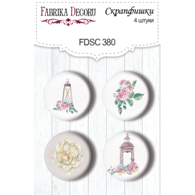 Скрапфишки набор 4шт Shabby love #380, Фабрика Декора