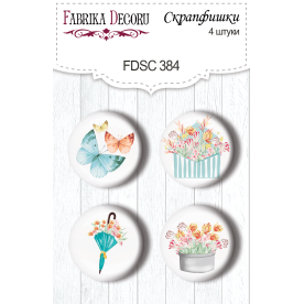Скрапфишки набор 4шт Scent of spring 1 #384, Фабрика Декора