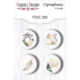 Скрапфишки набор 4шт Tenderness and love #389, Фабрика Декору