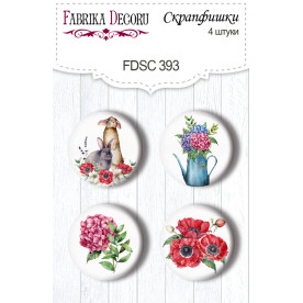 Скрапфишки набор 4шт Summer mood #393, Фабрика Декора