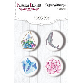 Скрапфішкі набір 4шт Mystical space # 395, Фабрика Декору