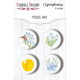 Скрапфишки, набор 4 шт, Funny fox boy #481, Фабрика Декора